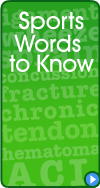 要知道的运动词汇:肌腱，韧带，骨折，急性，慢性，扭伤，脑震荡，ACL，和更多!