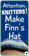 注意编织者制作芬兰人的帽子
